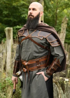 Doppelter Ledergürtel Arnulf, braun
