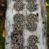 Drachen aus Messing, Beschläge für DIY-Projekte (6 St. - Set von 3 Paaren)