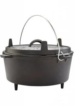 Dutch Oven 10l, Gusseiserner Topf 33 cm