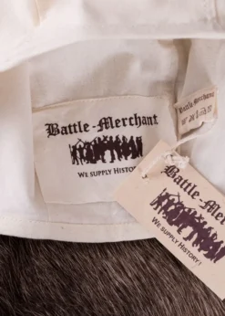 Einfache Mittelalter Bundhaube, natur