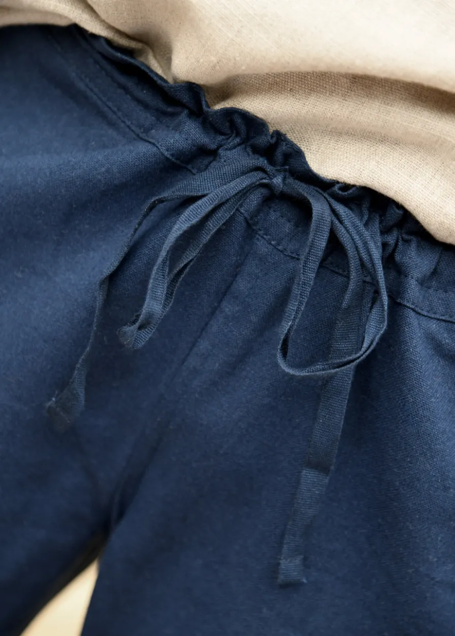 Einfache Mittelalter-Hose Hagen, blau