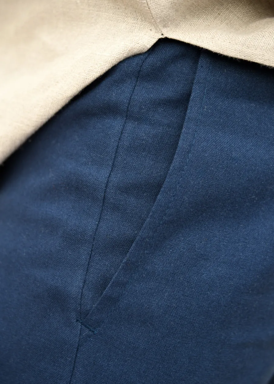 Einfache Mittelalter-Hose Hagen, blau