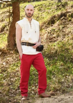 Einfache Mittelalter-Hose Hagen, rot