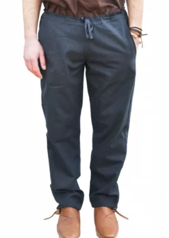 Einfache Mittelalter-Hose Hagen, dunkelblau