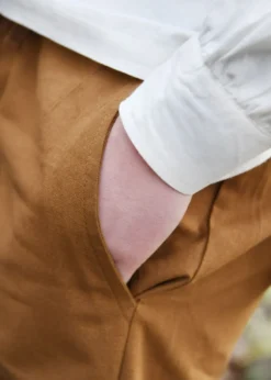 Einfache Mittelalter-Hose Hagen, beigebraun