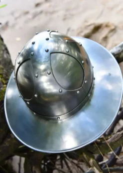 Eisenhut mit Wangenklappen, 1,6 mm Stahl