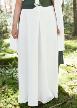 Elegantes Kleid Elira mit langen Ärmeln, natur