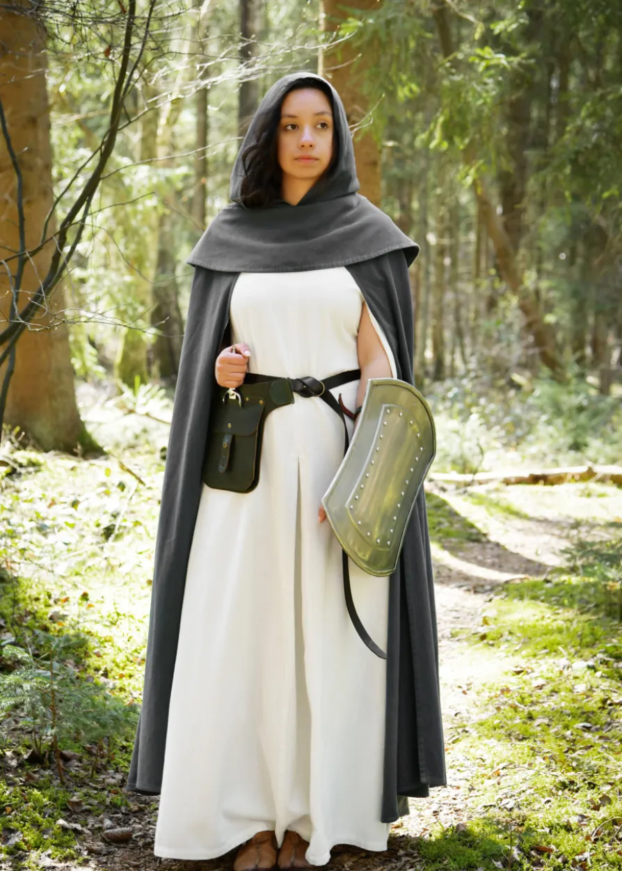 Elegantes Kleid Elira mit langen Ärmeln, natur