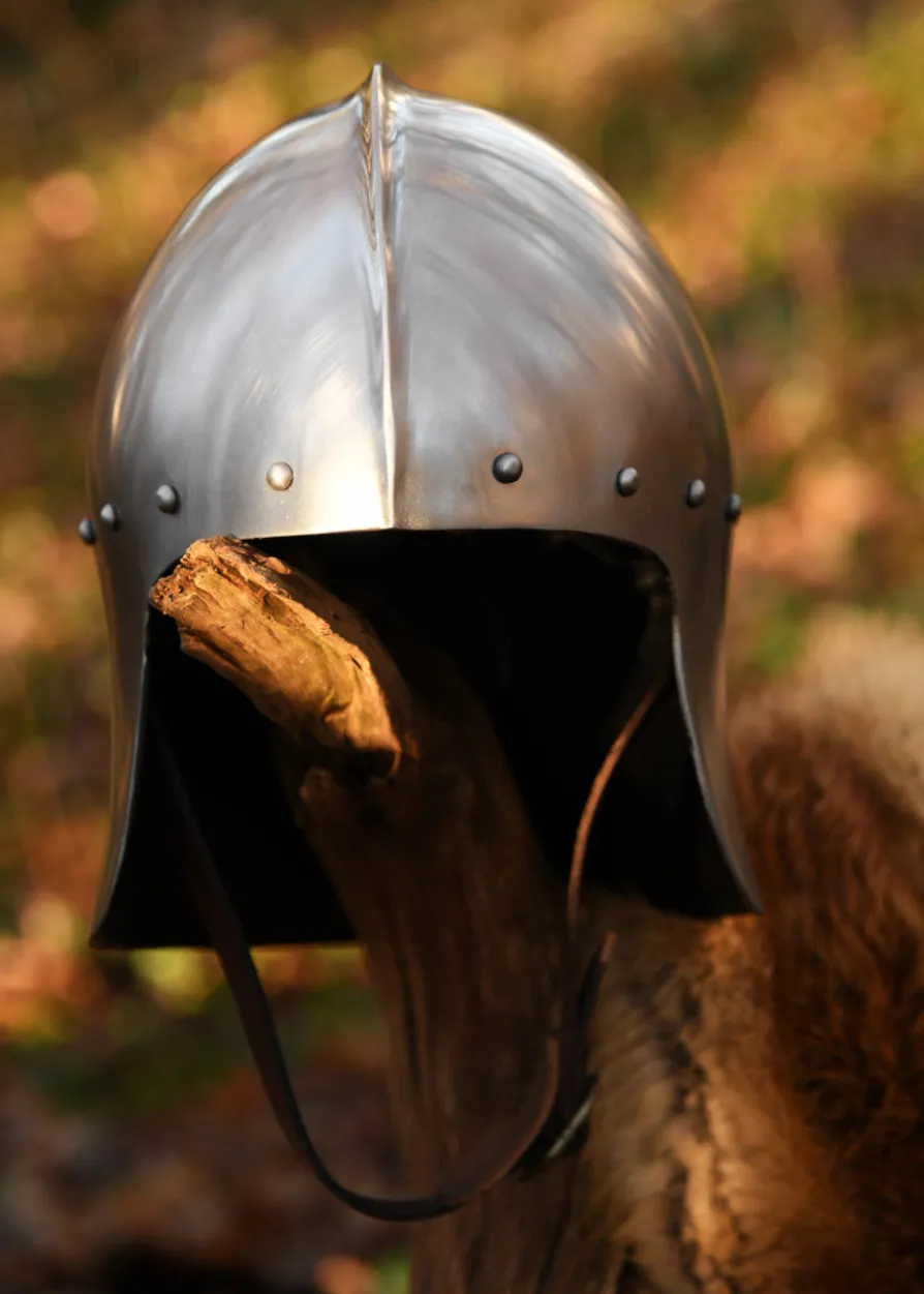 Englischer Bogenschützenhelm, 15. Jh., 1,6 mm Stahl