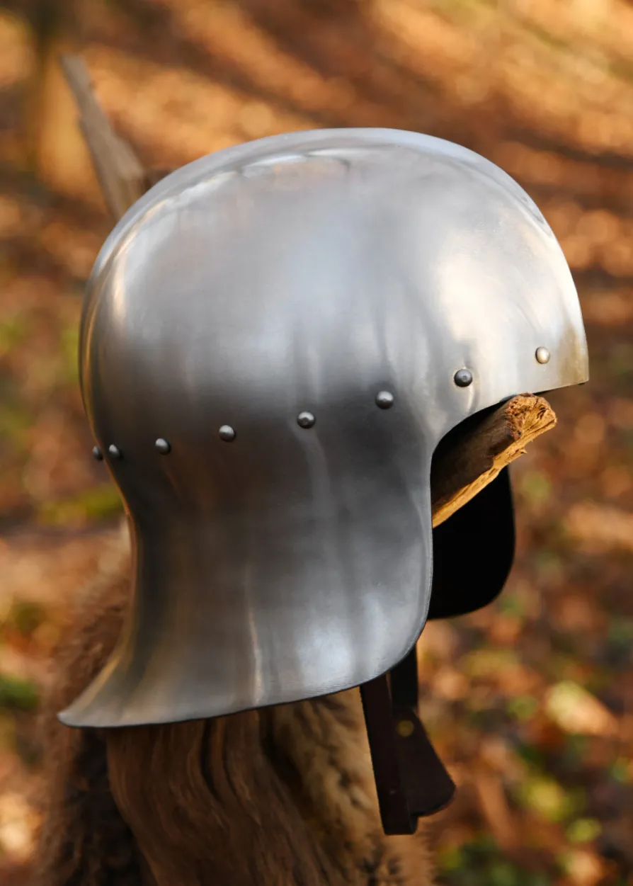 Englischer Bogenschützenhelm, 15. Jh., 1,6 mm Stahl