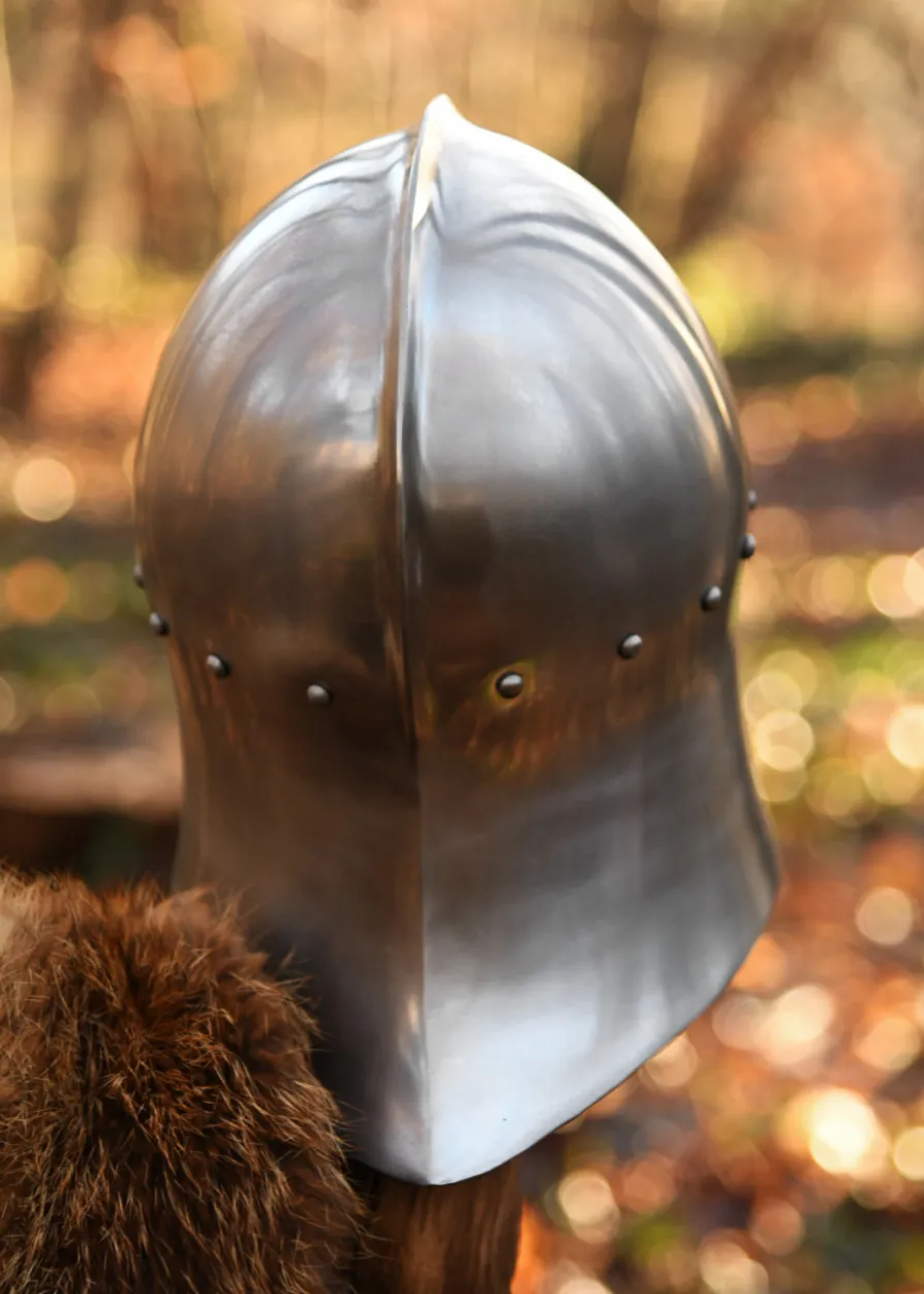 Englischer Bogenschützenhelm, 15. Jh., 1,6 mm Stahl