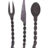 Essbesteck- 3-teilig Messer, Gabel, Löffel mit Tasche