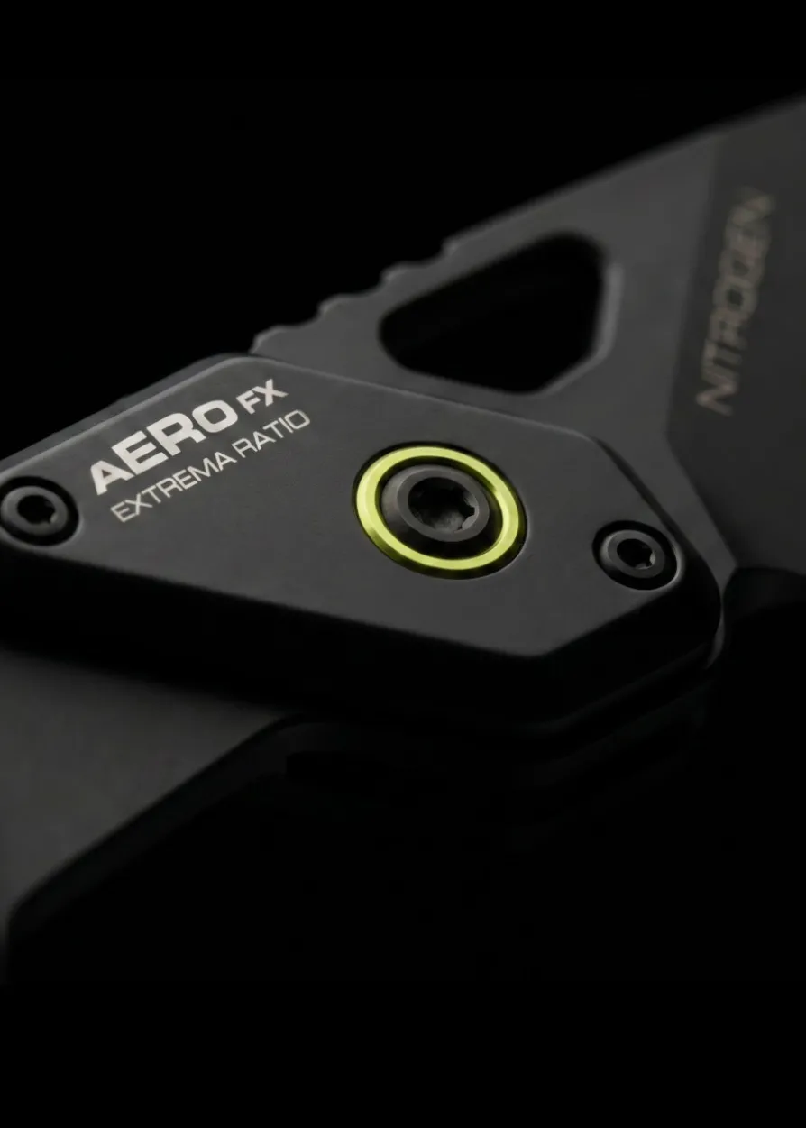 Extrema Ratio, Aero FX Nitrogen Black Lime, Feststehendes Messer