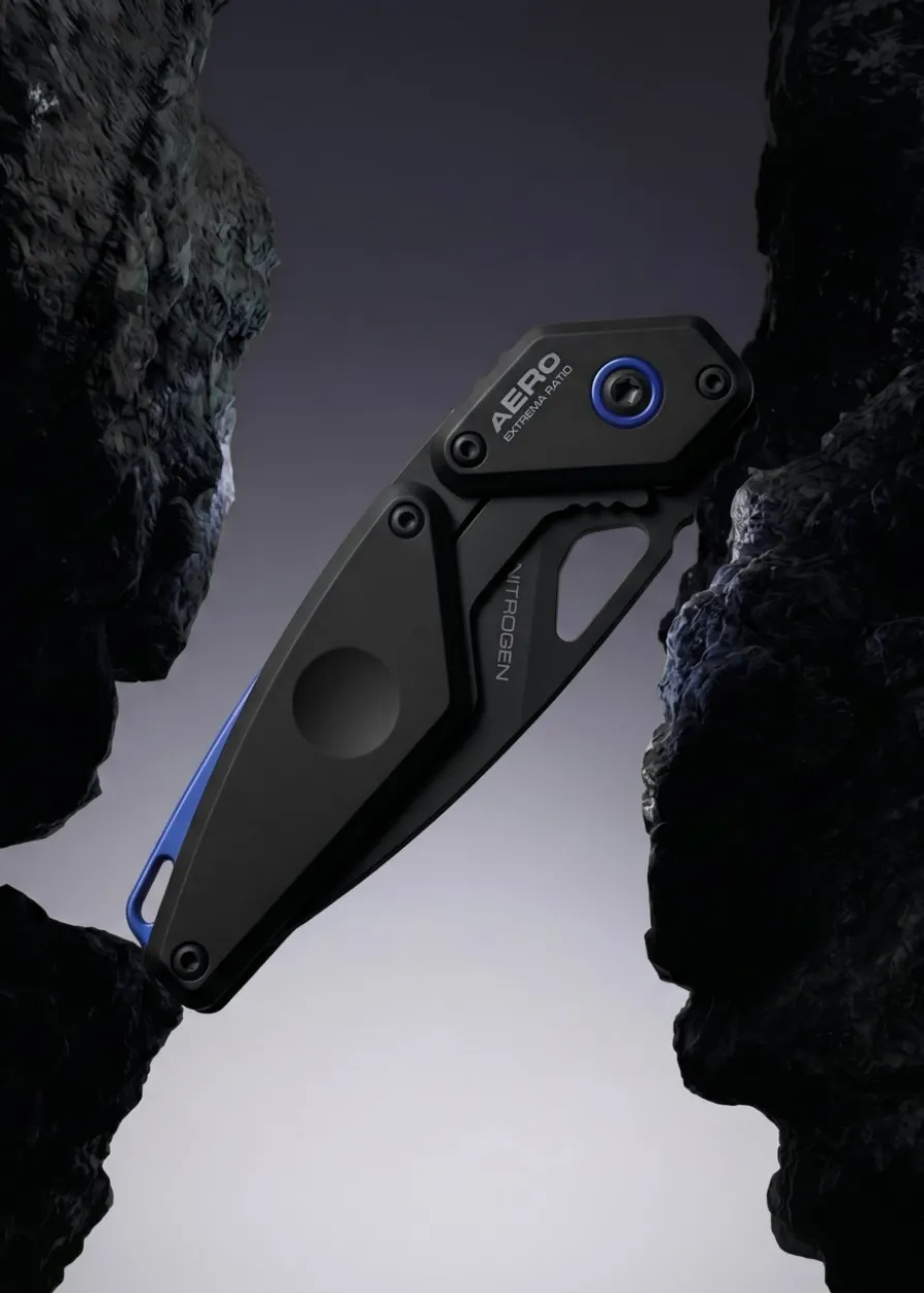 Extrema Ratio, Aero Nitrogen Black Blue, Taschenmesser