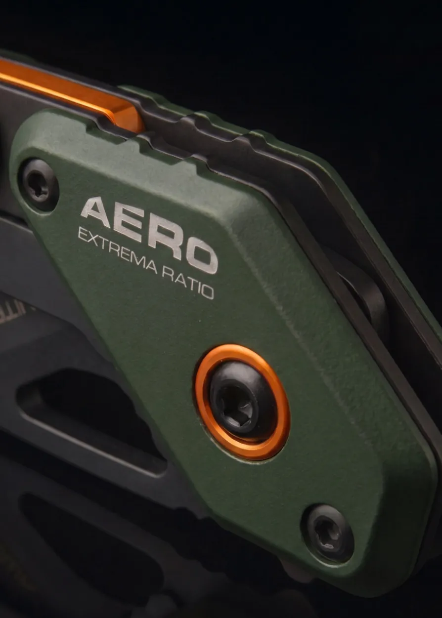 Extrema Ratio, Aero Nitrogen Forest Green Orange, Taschenmesser
