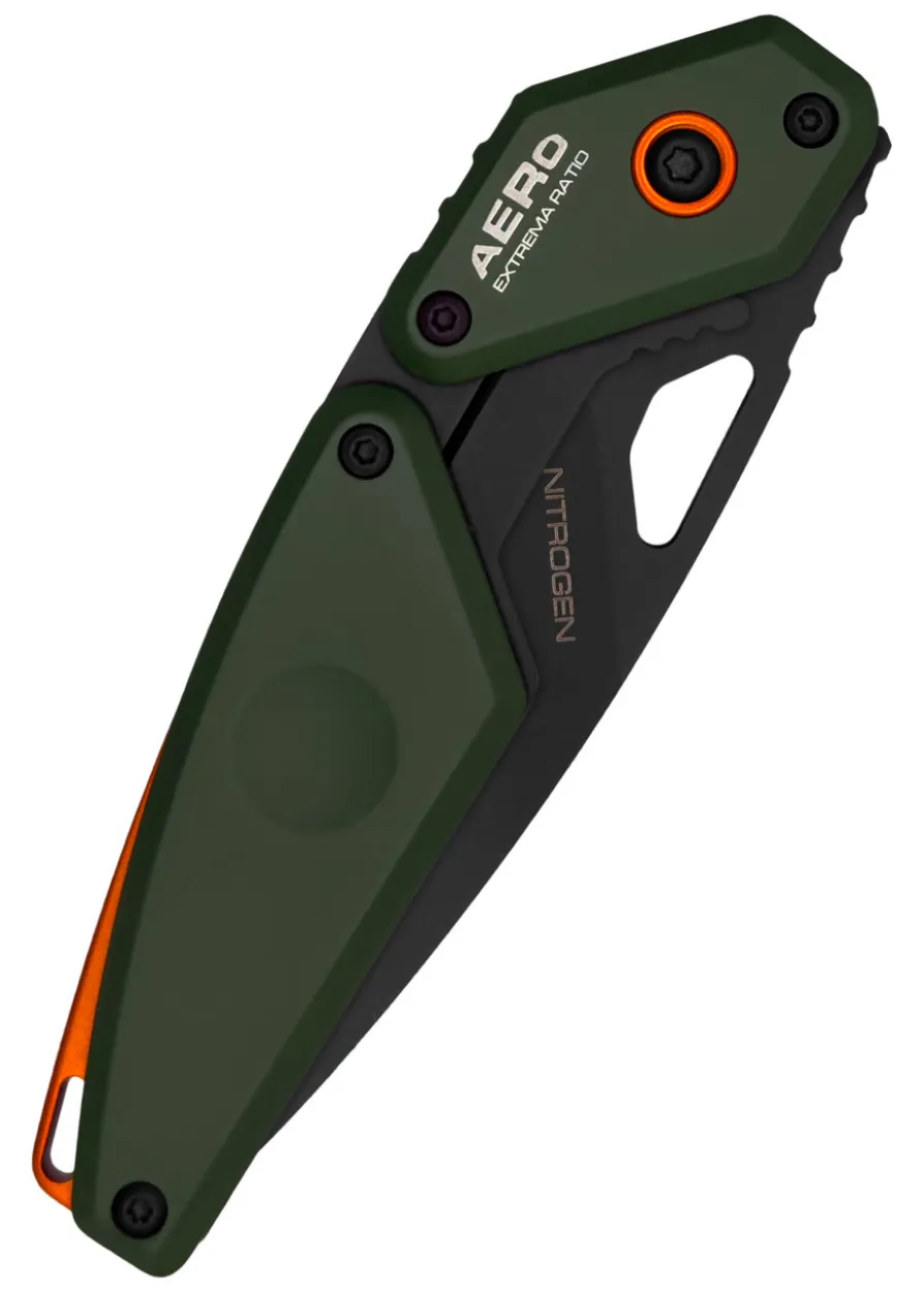 Extrema Ratio, Aero Nitrogen Forest Green Orange, Taschenmesser