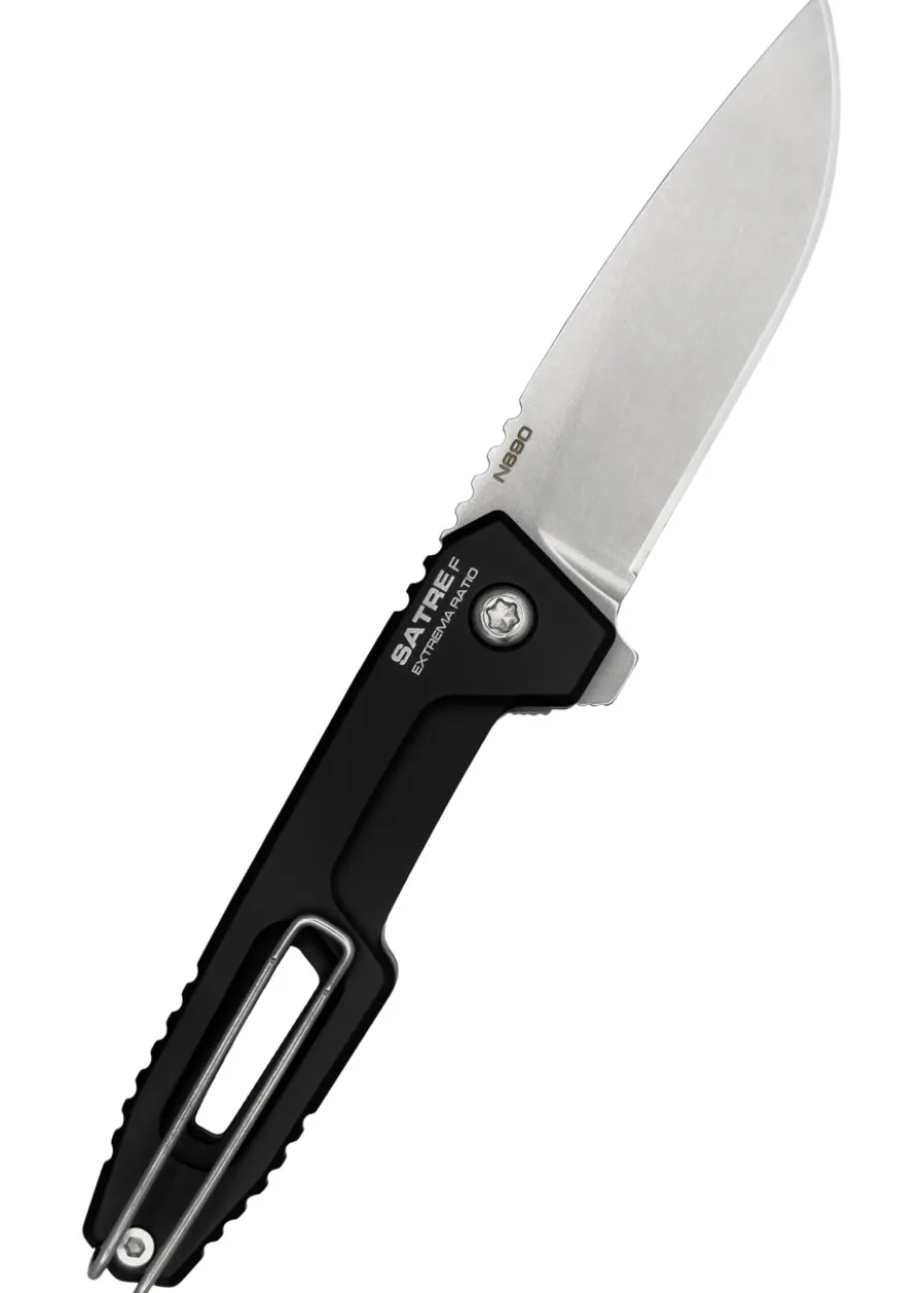 Extrema Ratio, Satre F N690 Schwarz Stone Washed, Taschenmesser