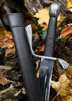 Falchion mit Lederscheide, Schaukampfschwert, SK-B