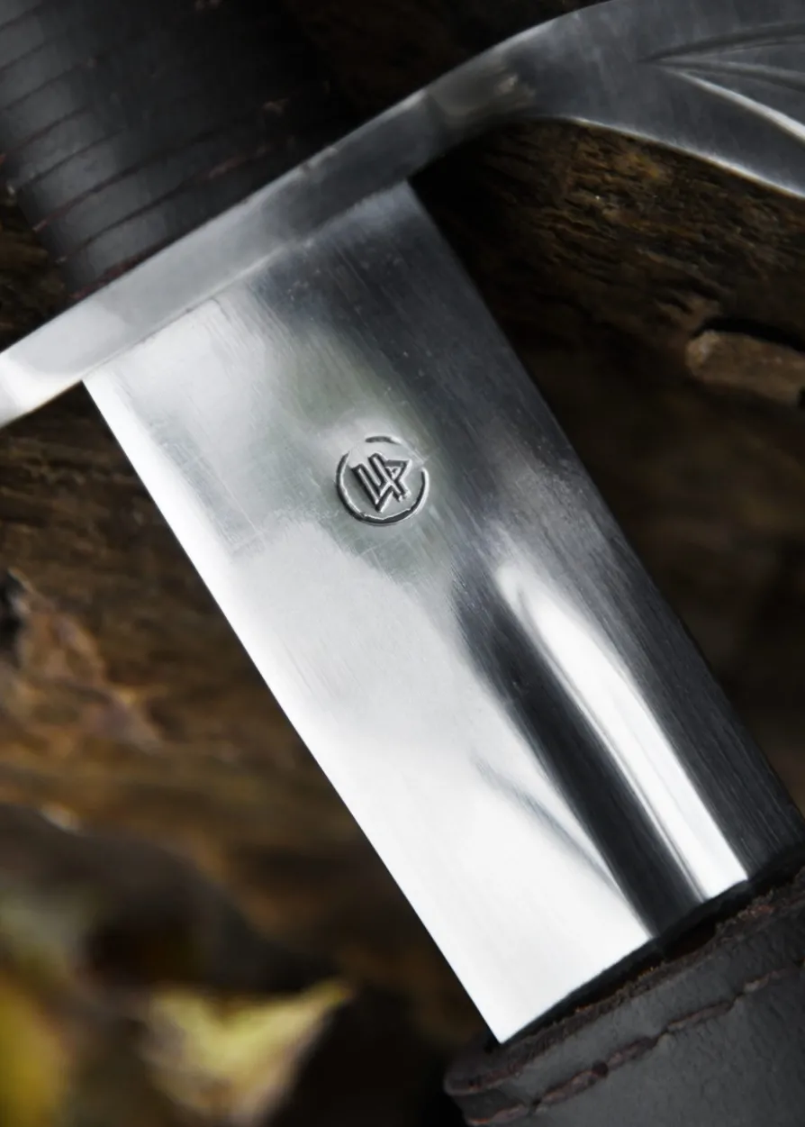Falchion mit Lederscheide, Schaukampfschwert, SK-B