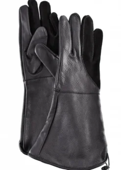 Falknerhandschuhe, schwarz
