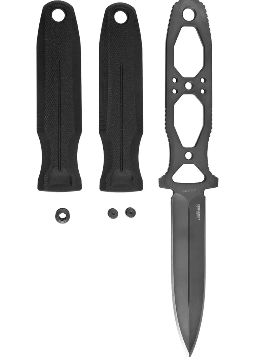 Feststehendes Messer Pentagon FX - Blackout, SOG, mit leichten Mängeln