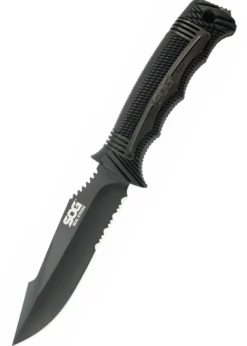 Feststehendes Messer Seal Strike, Schwarz, SOG