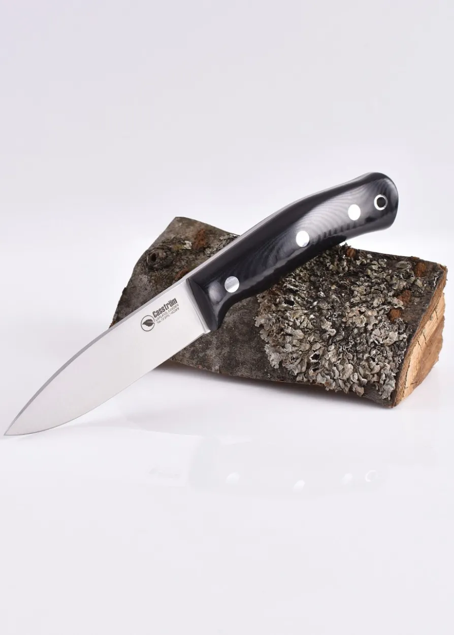 Feststehendes Messer Swedish Forest, Schwarzes Micarta, Casström