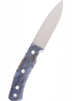 Feststehendes Messer Swedish Forest, Stabil. Maserbirke, Blau