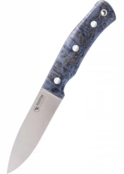 Feststehendes Messer Swedish Forest, Stabil. Maserbirke, Blau