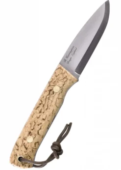 Feststehendes Messer Woodsman, Maserbirke, Casström