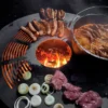 Feuerplatte/Grillplatte für Feuertonne, Ø 80 cm, Stahl