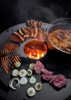 Feuerplatte/Grillplatte für Feuertonne, Ø 80 cm, Stahl