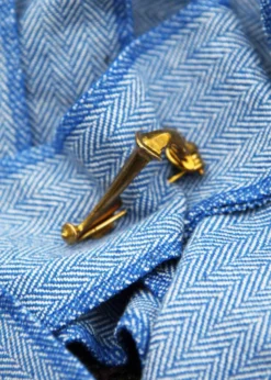Fibel aus Messing, ca. 4,9 x 3,1 cm