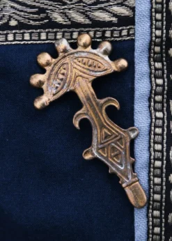 Fibel aus Messing, ca. 6,8 x 3,8 cm