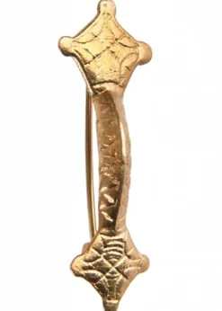 Fibel aus Messing, Gewandschließe, ca. 5,1 x 1,7 cm
