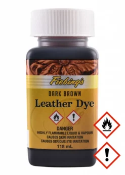 Fiebing's Leather Dye, Lederfarbe, Braun, 118 ml Flasche