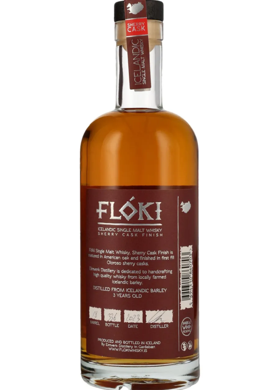 Flóki Single Malt Whisky Oloroso Sherry Cask Finish, 47% Vol., 0,7l