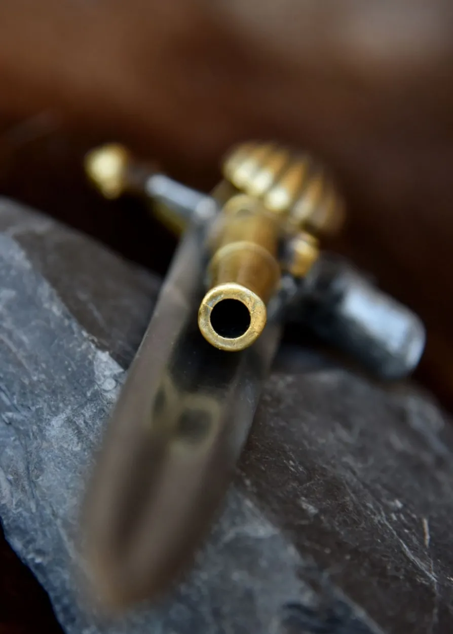 Französische Dolch-Pistole, 18. Jahrhundert, Replik