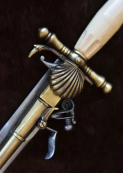 Französische Dolch-Pistole, 18. Jahrhundert, Replik