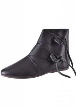 Frühmittelalterliche Wikingerschuhe Jorvik, schwarz