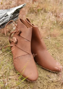 Frühmittelalterliche Wikingerschuhe Jorvik, braun