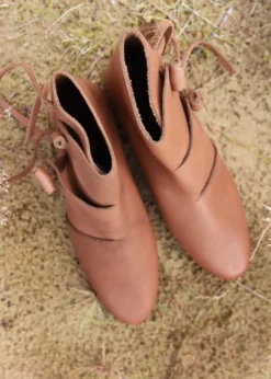 Frühmittelalterliche Wikingerschuhe Jorvik, braun