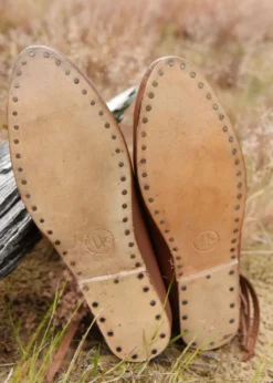 Frühmittelalterliche Wikingerschuhe Jorvik, braun