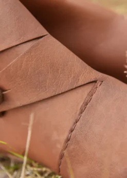 Frühmittelalterliche Wikingerschuhe Jorvik, braun