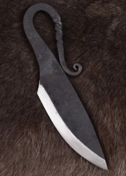Frühmittelalter-Messer mit Lederscheide