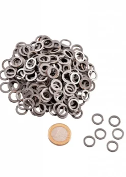FRM/FWM 1kg Paket lose flache Kettenringe, gestanzt, ID8mm