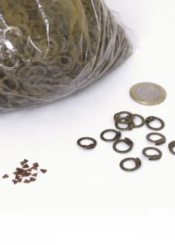 FRW 1kg Paket lose Kettenringe zum Vernieten, ID8mm, unbehandelt