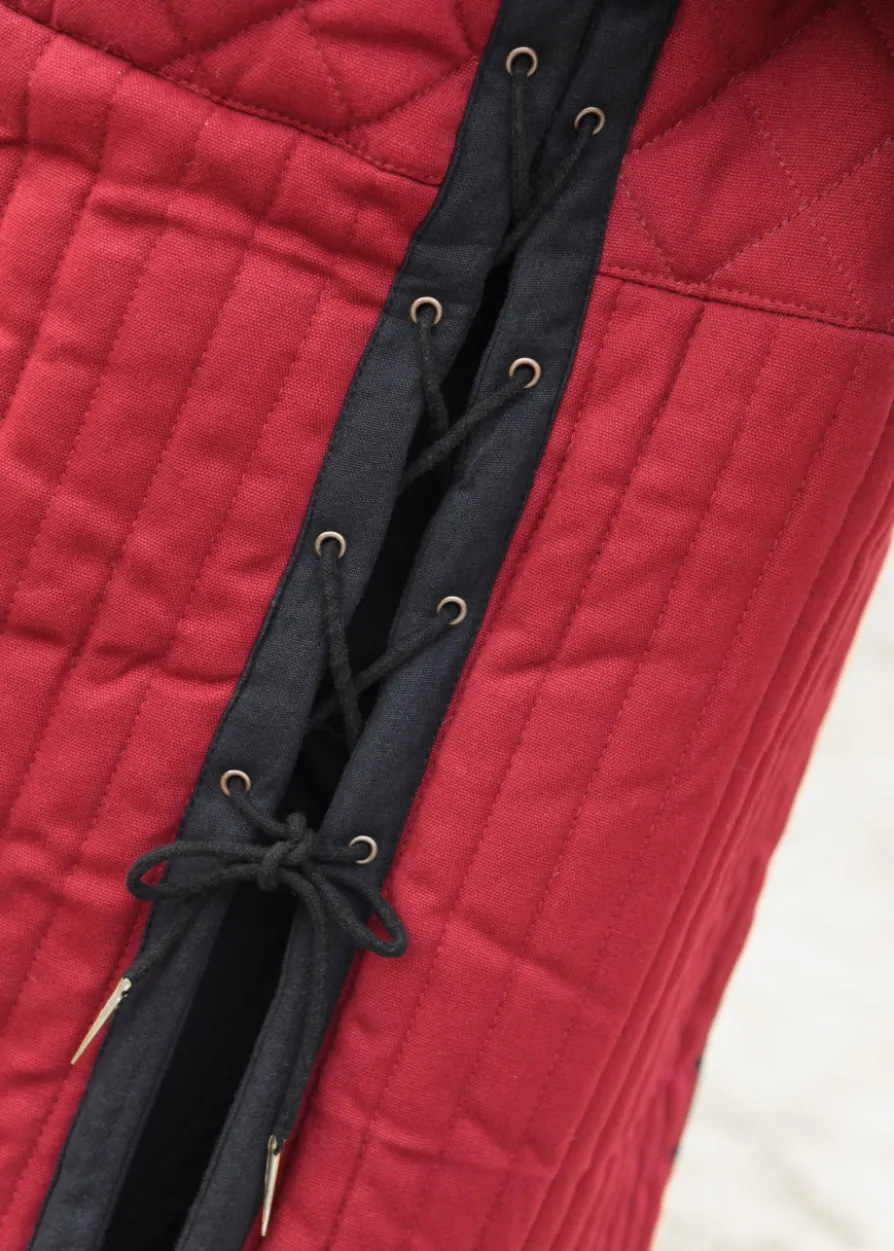 Gambeson mit abnehmbaren Ärmeln, weinrot - schwarz