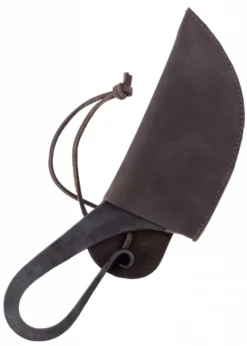 Gebrauchsmesser, groß, mit Lederscheide