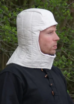 Gepolsterte Kopfhaube, natur